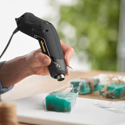 Wagner Spraytech 0503038 Redesigned HT400, Dual Temperature Hot Air Tool 680 and 450 degrees, Shrink Tubing, Embossing, Craft Projects, sticker removal Heat Gun, Basic pack