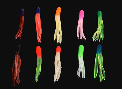Soft Lures Fishing Jigs Kit, Worm Grub Fishing Lures Jig Head Hooks Kit Grubs Bait Jig Heads Soft Plastic Bait Crappie Jigs Tubes Baits Curved Tail Lure Fishing Lures Kit for Walleye Bass Trout