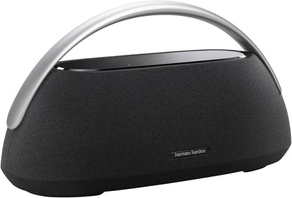 Harman Kardon Go + Play 3 - Portable Bluetooth Speaker with Aluminum Handle & USB Charging Port - Black