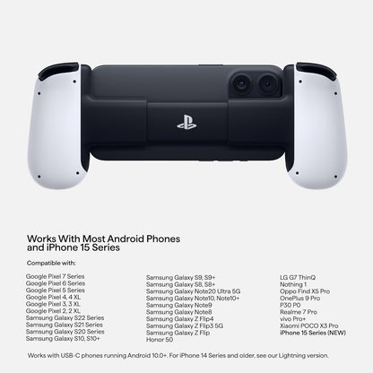 BACKBONE One Mobile Gaming Controller for iPhone (Lightning) - PlayStation Edition - 2nd Gen - Turn Your iPhone into a Gaming Console - Play Xbox, PlayStation & More (3 Months Apple Arcade Included)