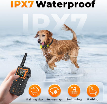2 Dogs Shock Collar with Remote- 3300ft Range Dog Training Collar for Small Medium Large Breed, 3 Modes (Beep, Vibration, Safe Shock), Rechargeable IPX7 Waterproof E-Collar for Dogs