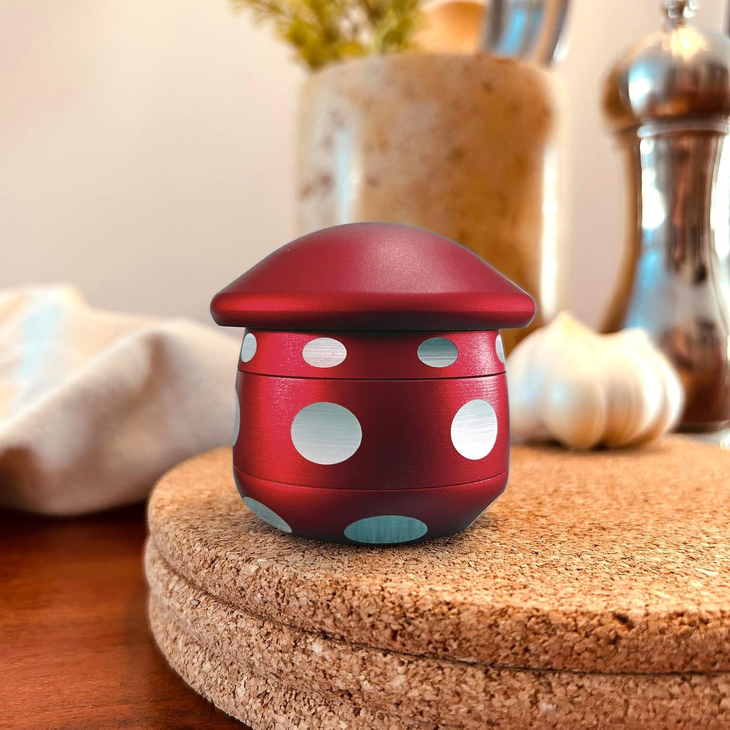 Cucinaut Herb and Spice Grinder | Aluminium Manual Grinder for Herbs, Spices, and Seasoning Preparation