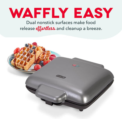 DASH Mini Maker Electric Round Griddle for Individual Pancakes, Cookies, Eggs & other on the go Breakfast, Lunch & Snacks with Indicator Light + Included Recipe Book - Aqua,4 Inch