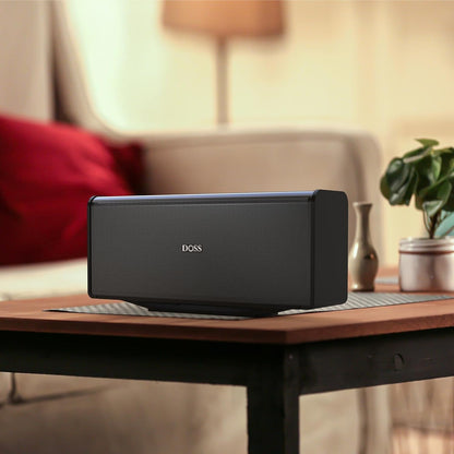 DOSS SoundBox Ultra Bluetooth Speaker with 2.1 Sound Channel Audio, 80W Superior Sound with Deep Bass, Two DSP Technologies, 18H Playtime, BT 5.3, Wireless for Home, Office, Bedroom-Gold
