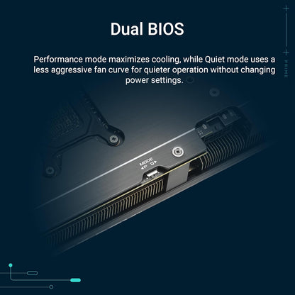 The SFF-Ready ASUS Prime GeForce RTX™ 5070 12GB GDDR7 Graphics Card (PCIe® 5.0, 12GB GDDR7, HDMI®/DP 2.1, 2.5-Slot, Axial-tech Fans, Dual BIOS)