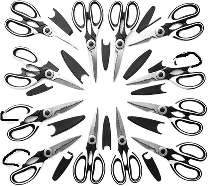 Stainless Steel Kitchen Scissors | For Cutting Fish Meat Chicken Bones Pizza(20pcs)
