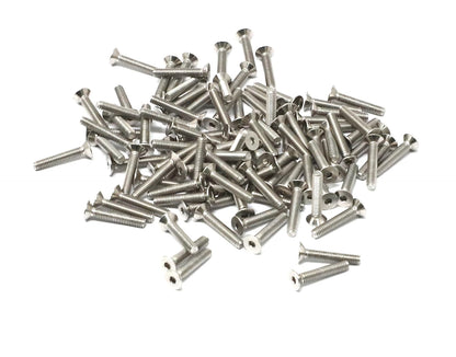 iexcell 5 Pcs M8 x 80mm Thread Pitch 1.25 mm Stainless Steel 304 Hex Socket Flat Head Cap Screws Bolts Kit
