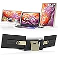 NGTeco Triple Monitor, Laptop Screen Extender, 16" FHD 1200P IPS Laptop Monitor Extender Triple Screen, Portable Monitor for Laptops 13-17" with Type-C/HDMI/USB-A Port Plug & Play for Wins/Mac/Chrome