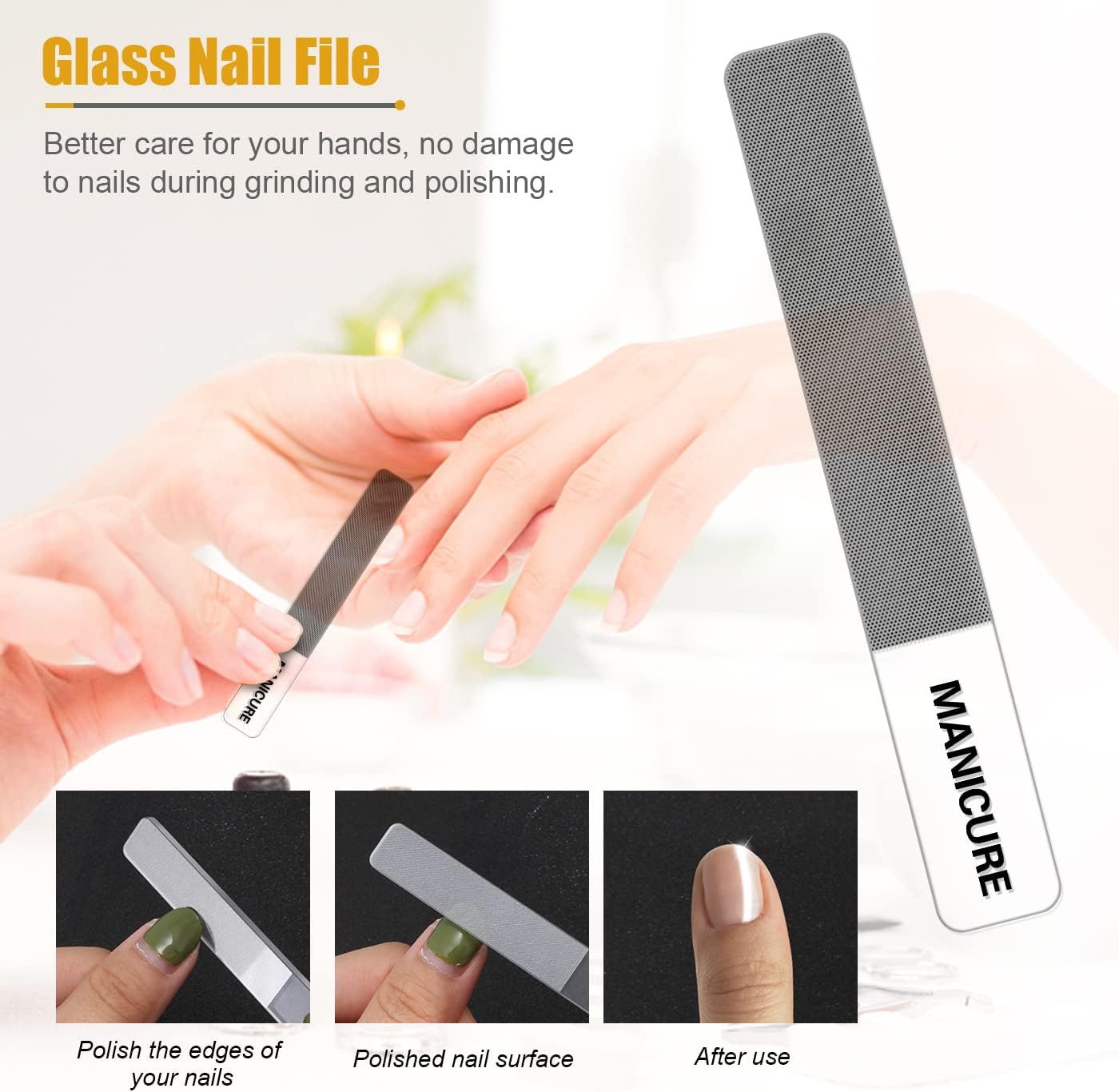 Manicure Set Professional Nail Clippers Pedicure Kit, 16 pcs Stainless Steel Nail Care Tools Grooming Kit with Luxurious Travel Leather Case for Thick Nails Men Women Gift (Black)