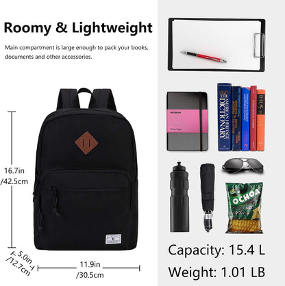 School Backpack for Kids,Lightweight Water Resistant Work Travel Backpack for Women Men Teens VONXURY