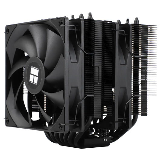 Thermalright Phantom Spirit 120 SE Black CPU Cooler,Dual TL-C12B V2 PWM Fans and Double Towers, 7 Heat Pipes Heatsink Cooler,for AM4/AM5&Intel LGA1851/1700/115X/1200, Computer CPU Cooling,Black