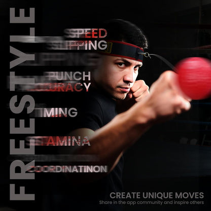Ultimate Reflex Ball Set - 4 React Balls Plus 2 Adjustable Headbands, Great for Timing, Accuracy, Focus and Hand Eye Coordination Training for Boxing, MMA and Krav Mega