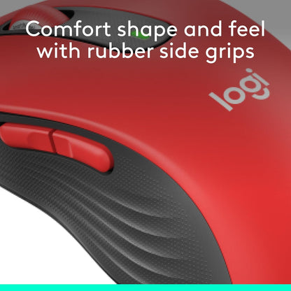 Logitech Signature M650 L Full Size Wireless Mouse - For Large Sized Hands, 2-Year Battery, Silent Clicks, Customizable Side Buttons, Bluetooth, for PC/Mac/Multi-Device/Chromebook - Black