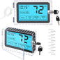 ZEAYEA 2 Pcs Universal Thermostat Lock Box with Key, Clear Thermostat Guard for Thermostat on Wall, Thermostat Cover AC Lock Box Cover Fits Thermostats 6" L x 3.9" W x 2" H or Smaller