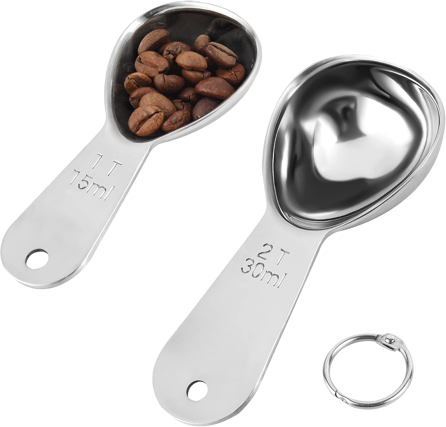 Smithcraft Measuring Cup Set of 8 Stainless Steel Measuring Cups18/8(304) Steel Material Heavy Duty 8 Measuring Cups and 1 Ring Set of 9