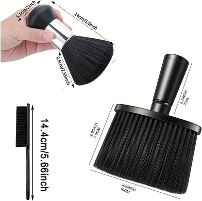 5 Pcs Hair Clipper Neck Dust Removal Brush Set, Bristle Hair Styling Tool,