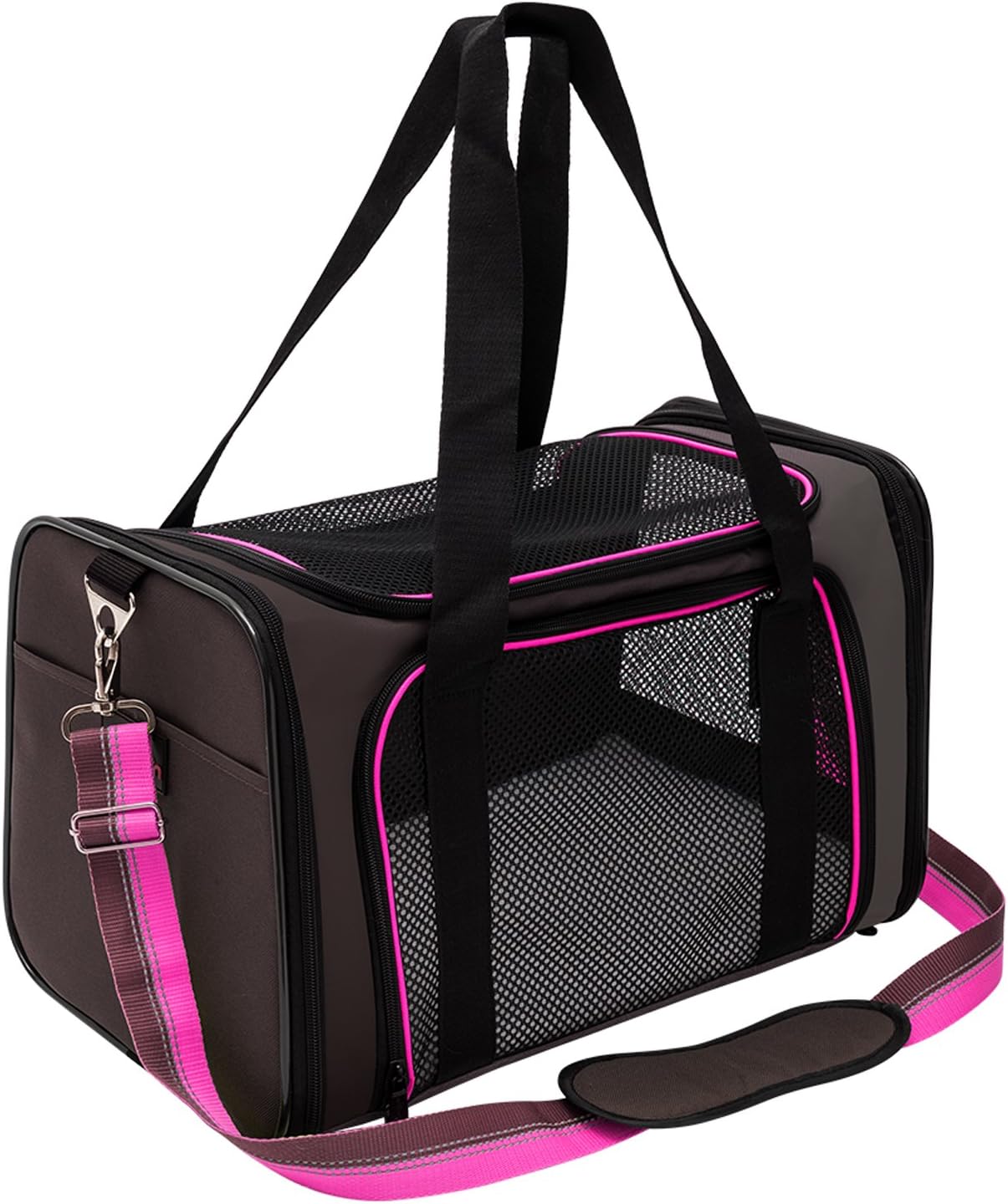 Aivituvin Dog Carrier Airline Approved Soft Sided Pet Carriers, Collapsible Travel Cat Carrier for Medium Cats and Puppies (Green Large)