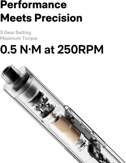 56-Piece Precision Electric Screwdriver Set, Mini Rechargeable Screwdriver with 3 Torque Settings, LED Light, High-Speed Motor for Electronics and DIY Repairs