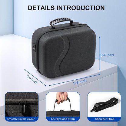 Large Carrying Case for Meta Quest 3S,Hard Travel Case for BOBOVR S3 Pro/Kiwi Design Battery Head Strap,Controllers and Other Accessories,Portable Storage Travel Bag for Oculus Quest 3S/Quest 3(Black)