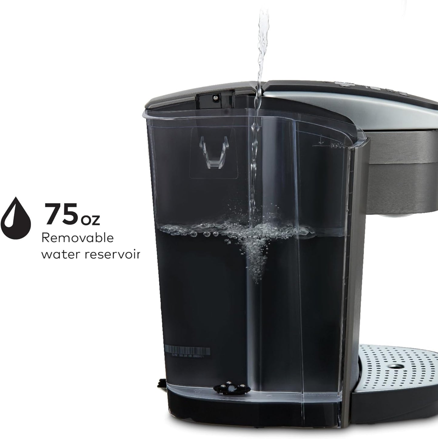 Keurig K-Elite K Single Serve K-Cup Pod Maker, with Strong Temperature Control, Iced Coffee Capability, 12oz Brew Size, Brushed Slate