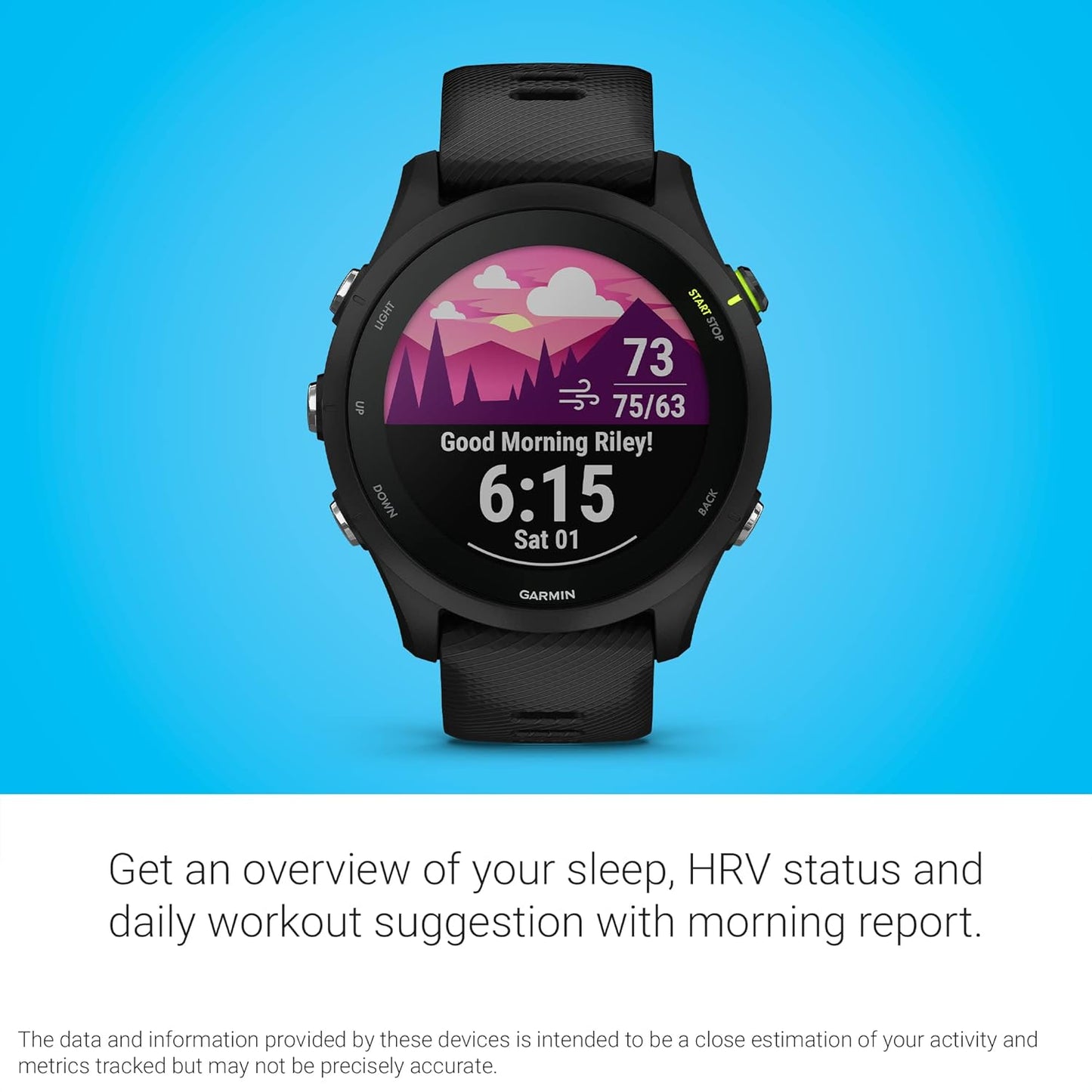 Garmin Forerunner® 255 Music, GPS Running Smartwatch with Music, Advanced Insights, Long-Lasting Battery, Black, 46 MM