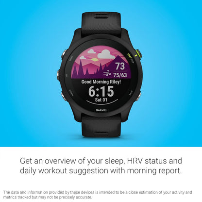 Garmin Forerunner® 255 Music, GPS Running Smartwatch with Music, Advanced Insights, Long-Lasting Battery, Black, 46 MM