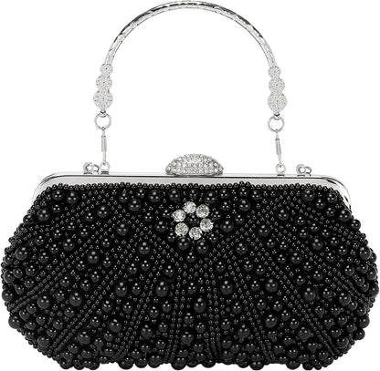 DTGN Clutch Purse Evening Clutch Bag Handbag Cross Body Bag for Women Formal Wedding Club