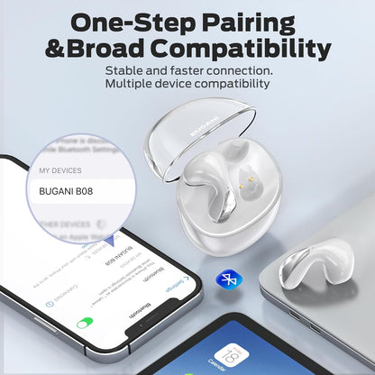 Bluetooth Earbuds, HiFi Stereo Wireless Headphones Noise Cancelling with USB-C Charging Case, Built-in Mic for Clear Calls, Water Resistant Design for Sports in-Ear Headphones. - PuriLite