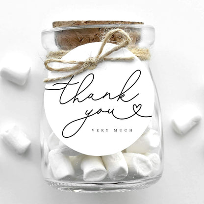Bliss Collections Thank You Cards - Cards for Weddings, Receptions, Bridal Showers, Baby Showers, Graduations, Special (Rustic Greenery - 25 pieces)