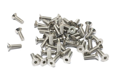 iexcell 5 Pcs M8 x 80mm Thread Pitch 1.25 mm Stainless Steel 304 Hex Socket Flat Head Cap Screws Bolts Kit