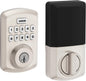 Weiser Powerbolt 3 Satin Nickel Keyless Entry Door Lock/Deadbolt Lock, 10-Button Keypad Door Lock with Auto Lock and 12-Month Battery Life, Electronic Door Locks for Front Door, Home Décor