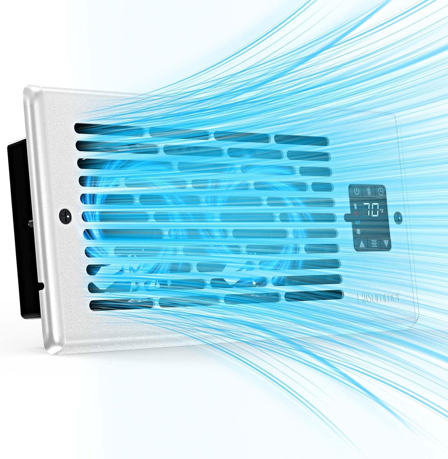 Register Booster Fan | 4 x 10 Floor Vent Fan with Temperature Sensor & Remote Control