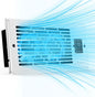 Register Booster Fan | 4 x 10 Floor Vent Fan with Temperature Sensor & Remote Control