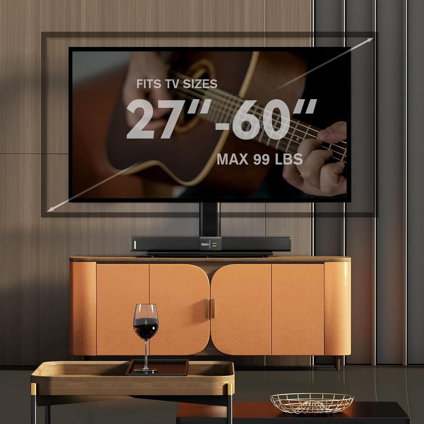 Purilite Select Swivel Tabletop TV Stand (27"–70")