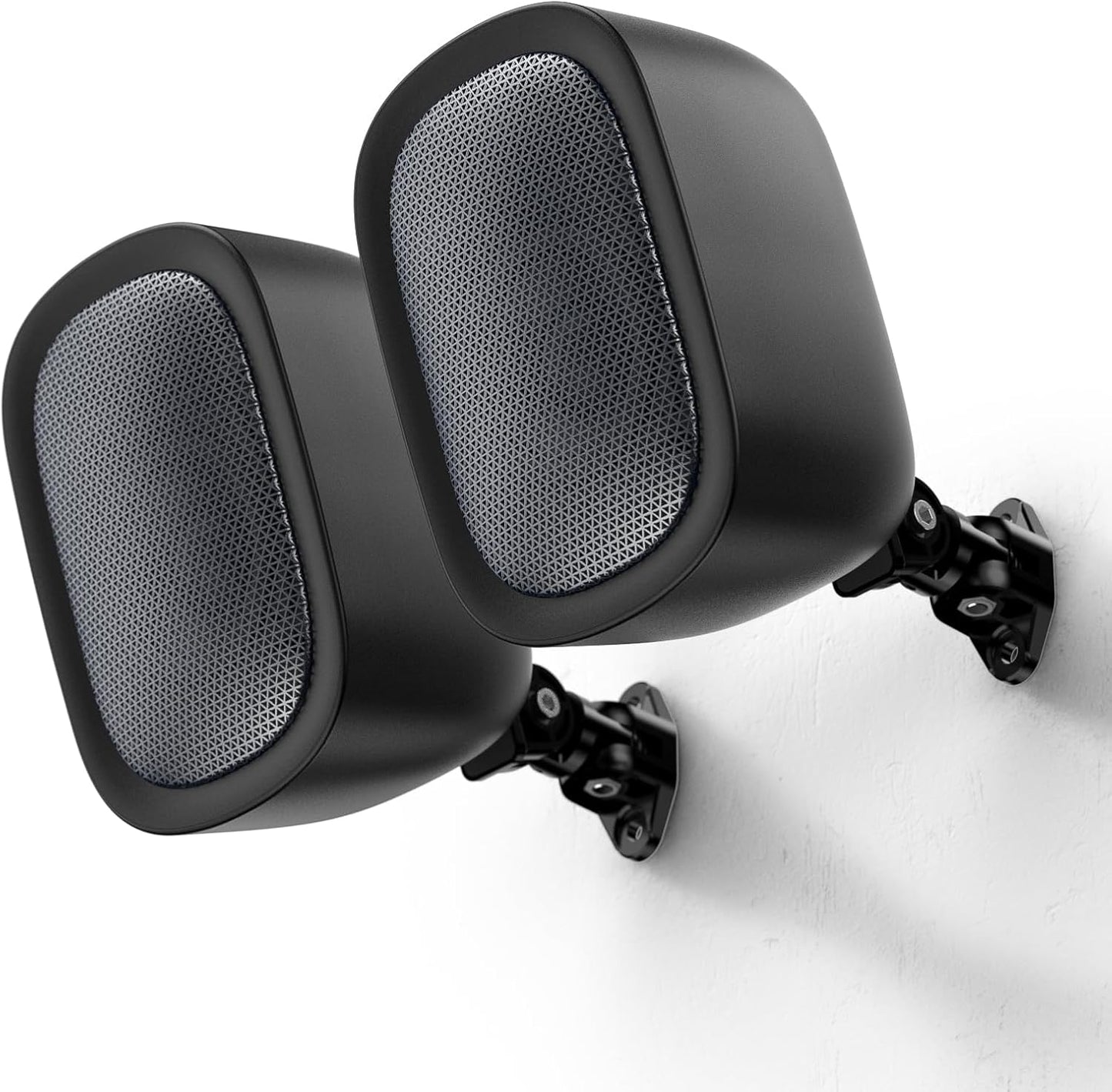 Saiyin Outdoor Indoor Speakers, Passive Stereo Speakers, Home Theater Surround Sound Speakers with Marine Grade Waterproof and Wall Mount Brackets for Patio, Garage, Home Surround System