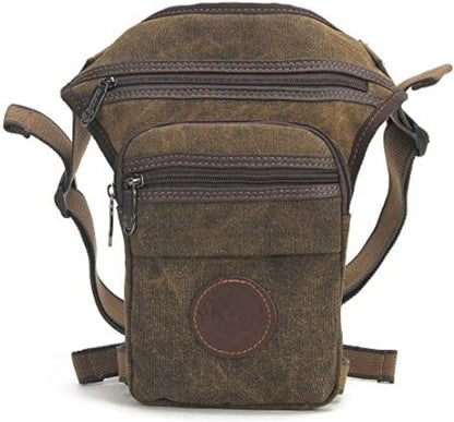 Motorcycle Drop Leg Bag Nylon Waist Pack for Men Women Travel Hiking Tactical Cycling Bike Ride Riding Crossbody Shoulder Fanny Pouch
