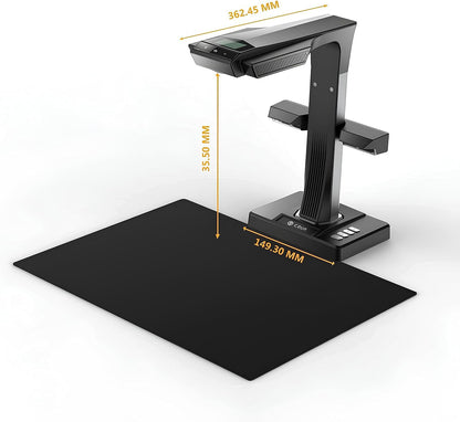 Czur' ET25 Pro Professional Book Scanner, 25MP Document Camera, A3 Overhead Document Scanner, 180+ Languages OCR, Hi-Speed DDR, Support HDMI, USB 2.0, for Windows/MacOS/Linux