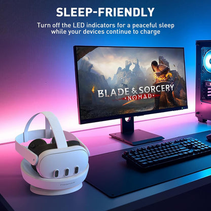 PRISMXR Charging Dock Compatible with Meta Quest 3 (with Charger)