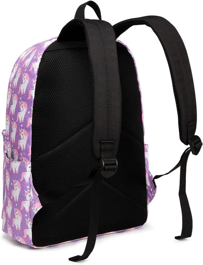 VASCHY Lightweight School Backpack for Women with Sleeve for 14" Laptop