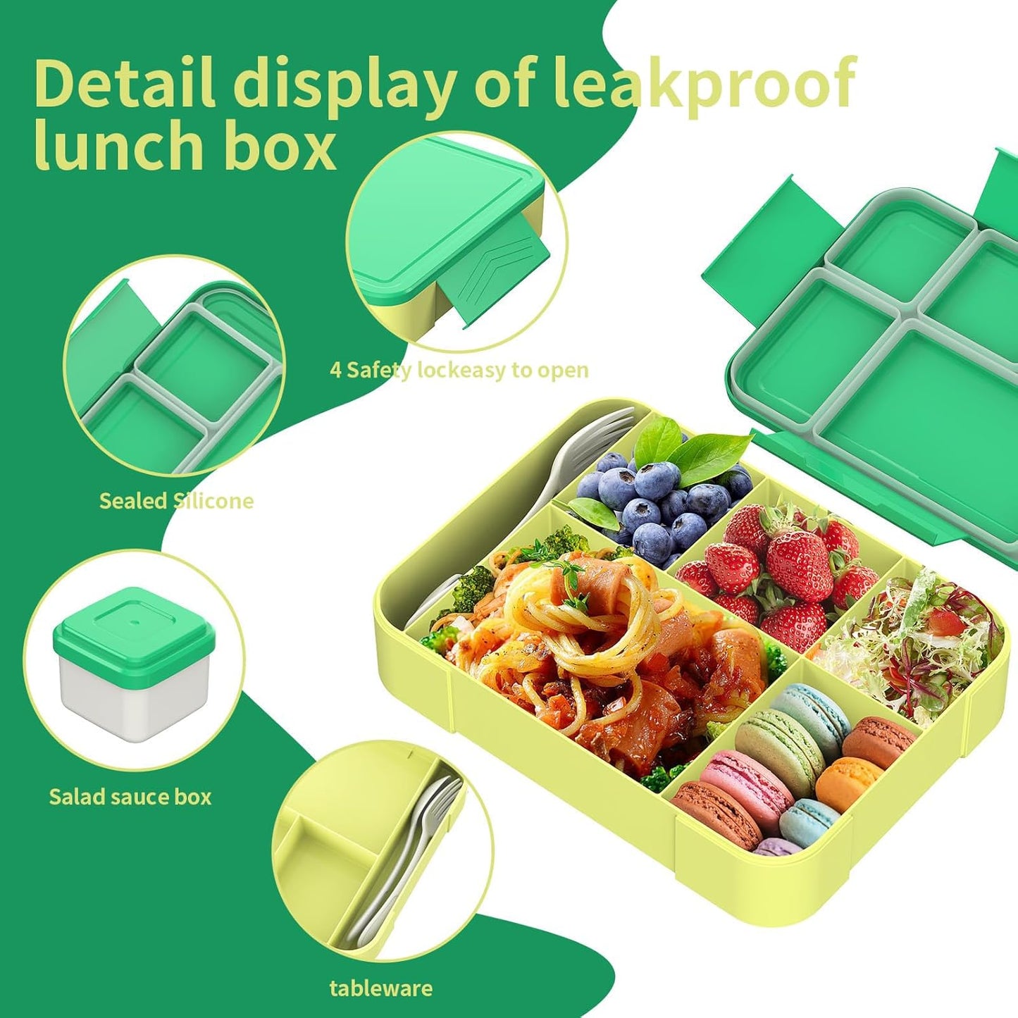 Hap Tim Bento Box Lunch Box for Kids (CA1265-BL)