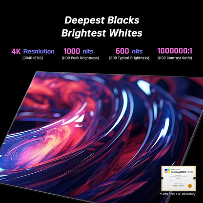 KTC 32 Inch 2K Computer Monitor, IPS 1440p Monitor with Ultra-Thin Bezels, HDR10, Freesync/G-sync, HDMI/DP Ports, Tilt Adjustable, Eyecare, Ideal for Business, Office, and Casual Gaming