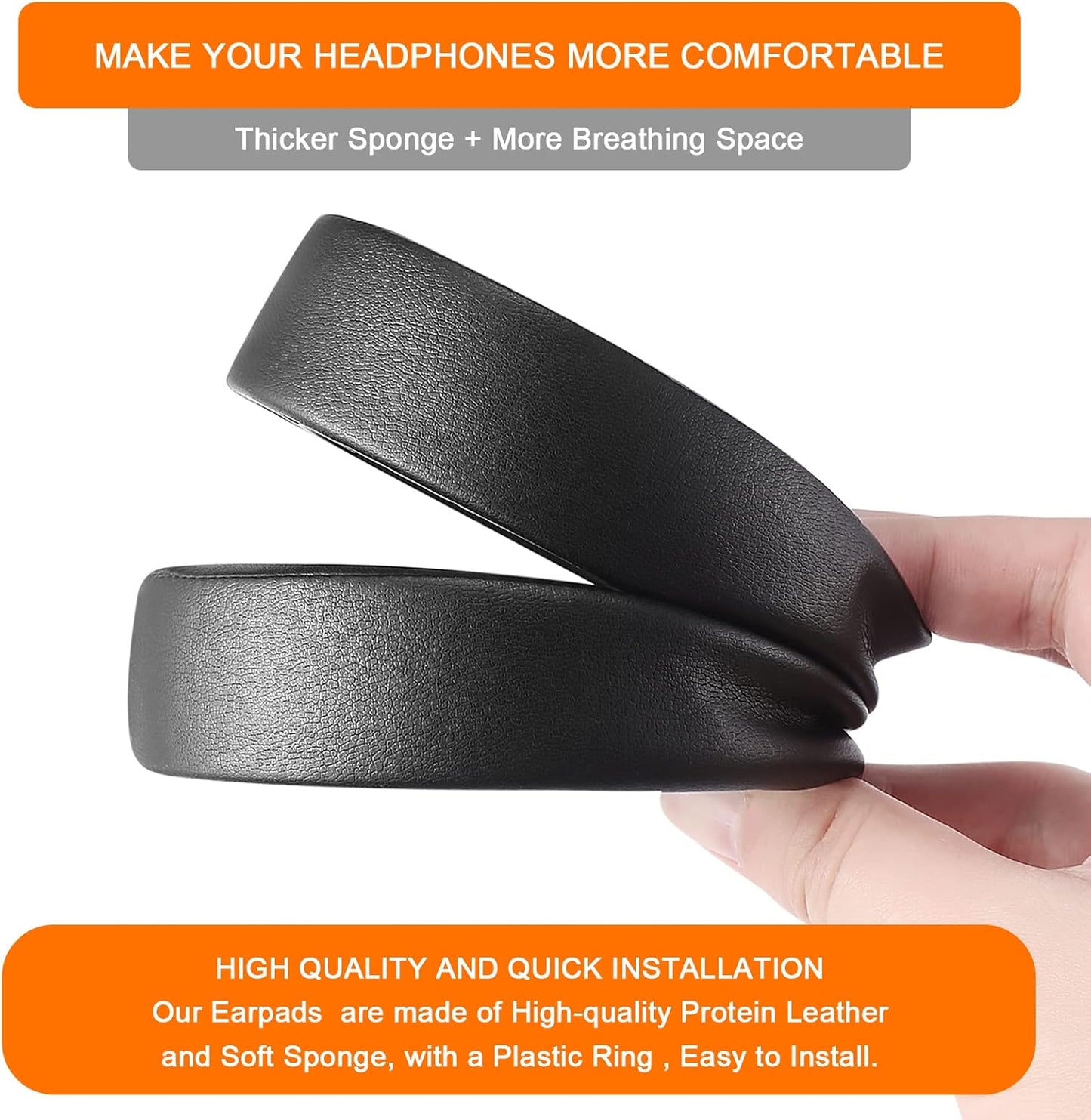 HS60 Earpads, GVOEARS Replacement Ear Pads Cushion for Corsair HS70 HS60 HS50, Softer Durable Knitted Gaming Headset Noise Isolation Earpads (Grey)