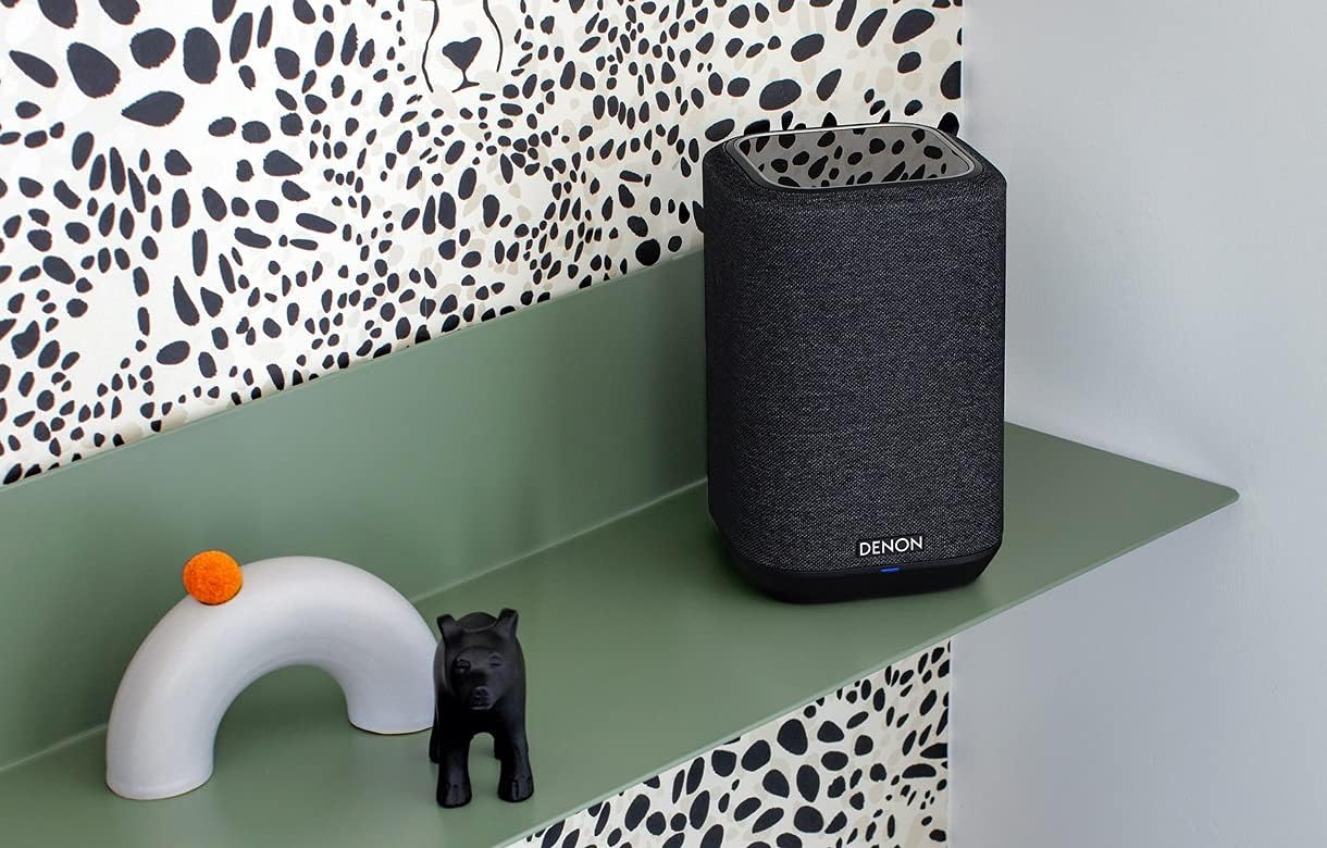 Denon Home 150 NV Wireless Speaker (Black), 1" Tweeter, 3.5" Woofer, Home Speaker with HEOS Built-in, AirPlay 2, and Bluetooth, Multi-Room Streaming, Simple Setup, Compact Design