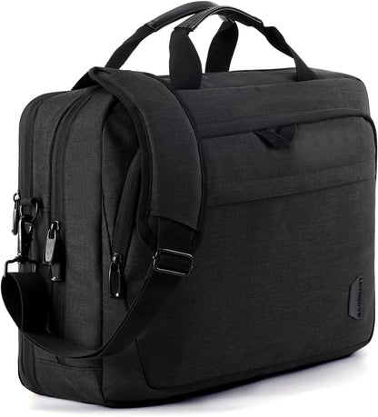 BAGSMART 17.3 Inch Laptop Bag, Expandable Computer Bag Laptop Briefcase Men Women Laptop Shoulder Bag