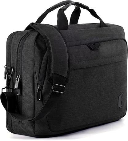 BAGSMART 17.3 Inch Laptop Bag, Expandable Computer Bag Laptop Briefcase Men Women Laptop Shoulder Bag