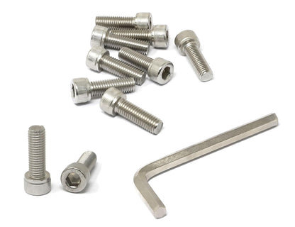 iexcell 25 Pcs M6 x 20mm Thread Pitch 1 mm Stainless Steel 304 Hex Socket Head Cap Screws Bolts Kit