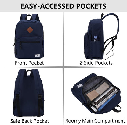 School Backpack for Kids,Lightweight Water Resistant Work Travel Backpack for Women Men Teens VONXURY