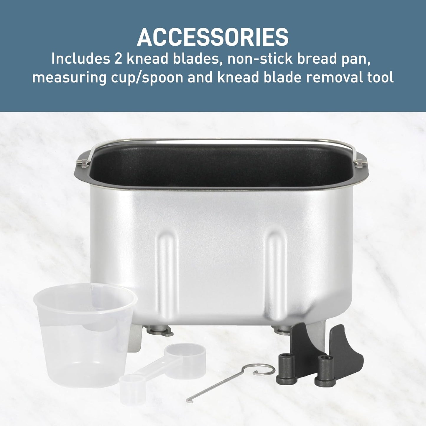 West Bend 47413 Hi-Rise Bread Maker Programmable Horizontal Dual Blade with 12 Programs Including Gluten Free, 3-Pound, Gray