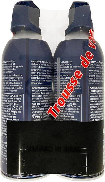 emzone AIR Duster | 2 Pack AEROSOL - Value Pack | 284g / 10oz