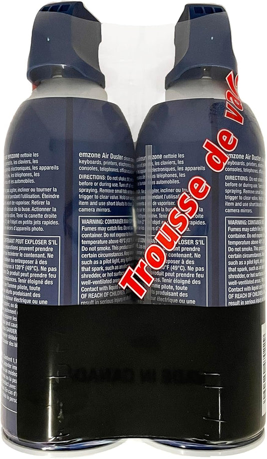 emzone AIR Duster | 2 Pack AEROSOL - Value Pack | 284g / 10oz - PuriLite